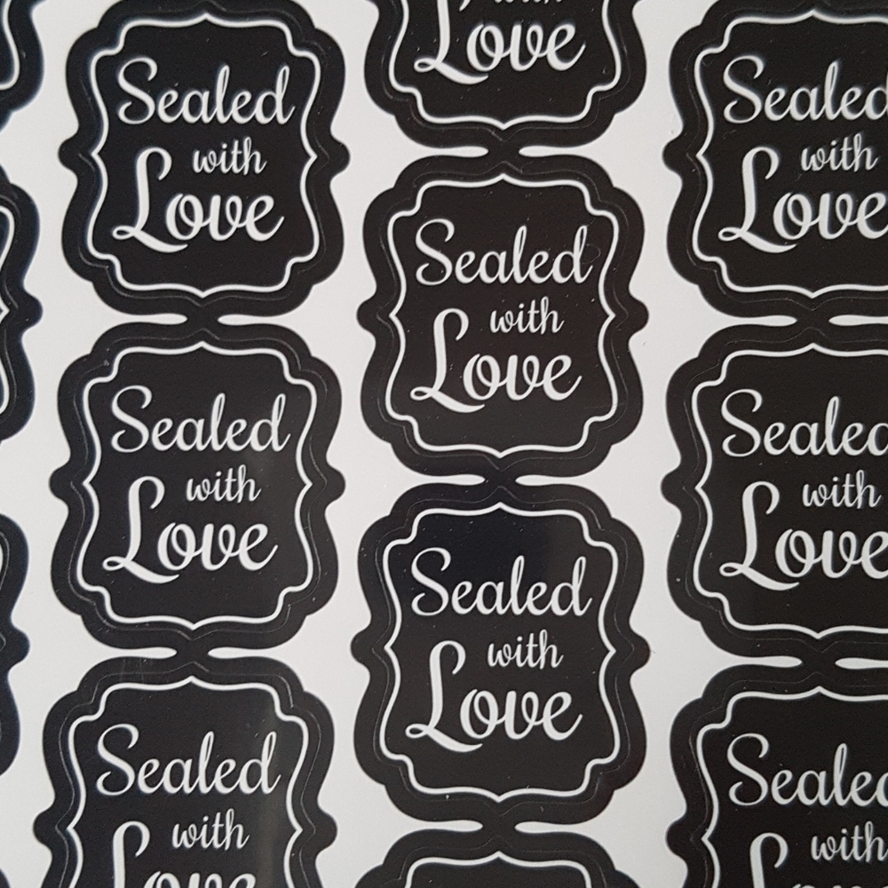 3/25$ 50 pcs Sealed with Love Removable Stickers